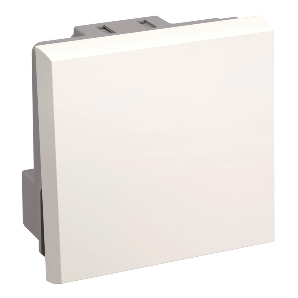 Выключатель 1 клавиша на 2 модуля, цвет белый от компании ИП Фомичев - фото 1