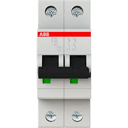 Выключатель автоматический ABB 2 полюса 63 A от компании ИП Фомичев - фото 1