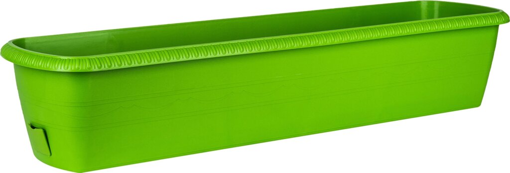 Ящик балконный Жардин 60x20x15.5 см v18 л пластик зелёный от компании ИП Фомичев - фото 1