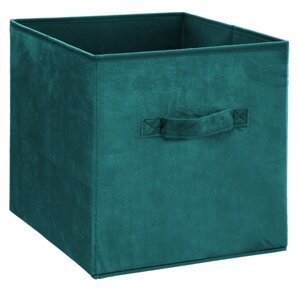 Ящик для хранения 5Five L 31х31 см голубой вельвет 160455B