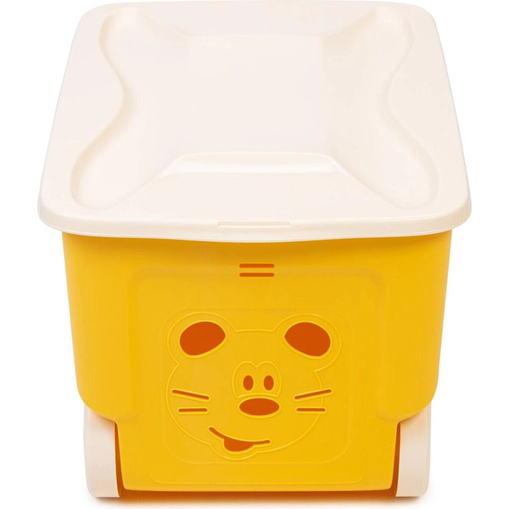 Ящик для игрушек Пластик Репаблик COOL, на колесах, 50 л, желтый от компании ИП Фомичев - фото 1