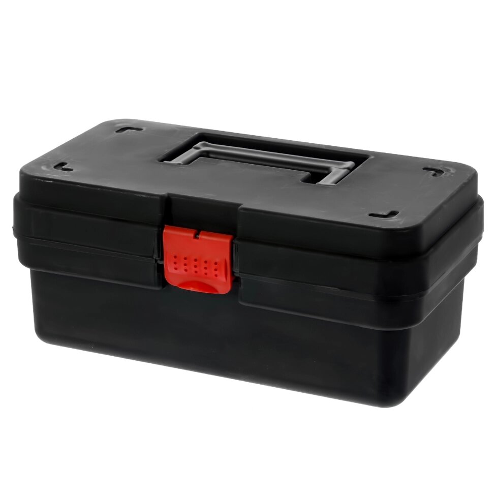 Ящик для инструмента 157х122х284 мм, пластик, цвет чёрный от компании ИП Фомичев - фото 1