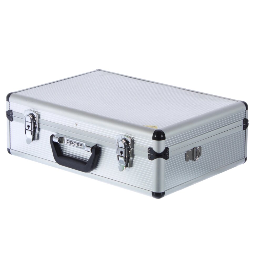 Ящик для инструмента Dexter 455х330х152 мм, алюминий/двп, цвет серебро от компании ИП Фомичев - фото 1