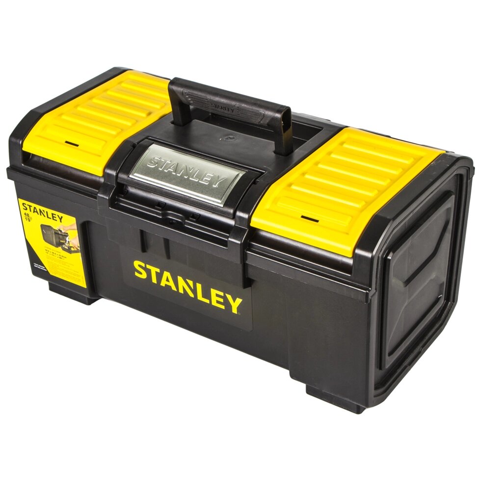 Ящик для инструмента Stanley 480х266х236 мм, пластик, чёрный/жёлтый от компании ИП Фомичев - фото 1