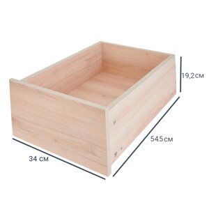 Ящик для шкафа Лион 34x54.5x19.2 см ЛДСП цвет дуб комано