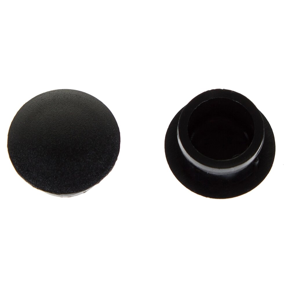 Заглушка для дверных коробок 14 мм полиэтилен цвет чёрный, 20 шт. от компании ИП Фомичев - фото 1