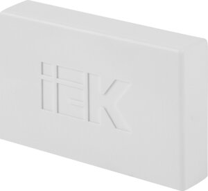 Заглушка для кабель-канала IEK 60х40 мм цвет белый 4 шт.