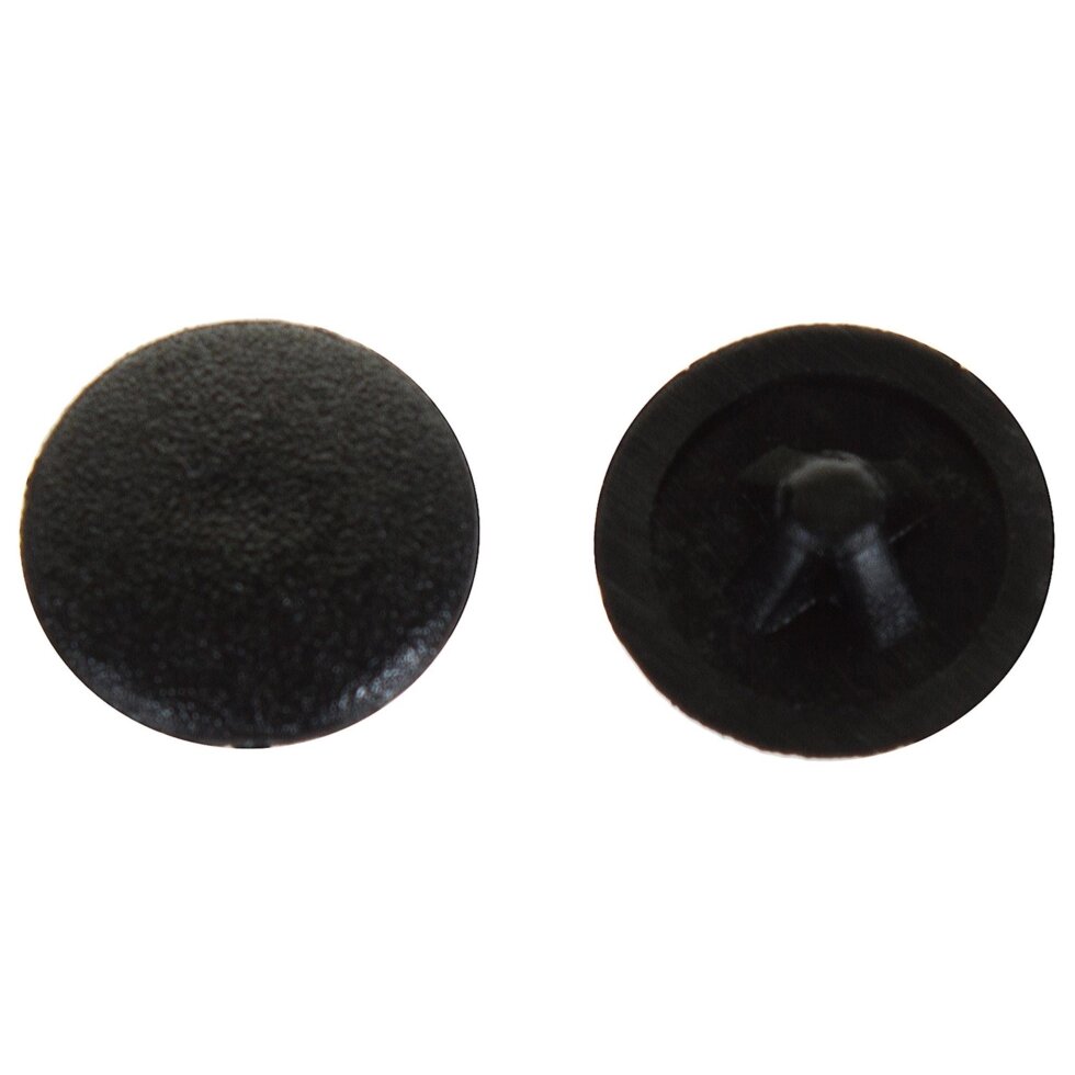 Заглушка на шуруп PZ 3 13 мм полиэтилен цвет чёрный, 50 шт. от компании ИП Фомичев - фото 1