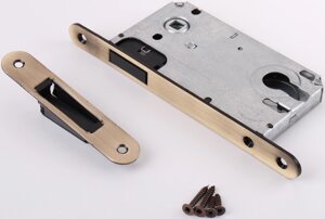 Защёлка под цилиндр магнитная EDS-50-85, с ключом, цвет бронза