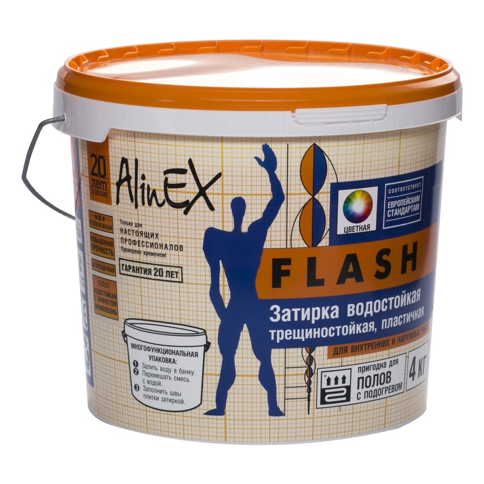 Затирка AlinEX «Flash», 4 кг от компании ИП Фомичев - фото 1