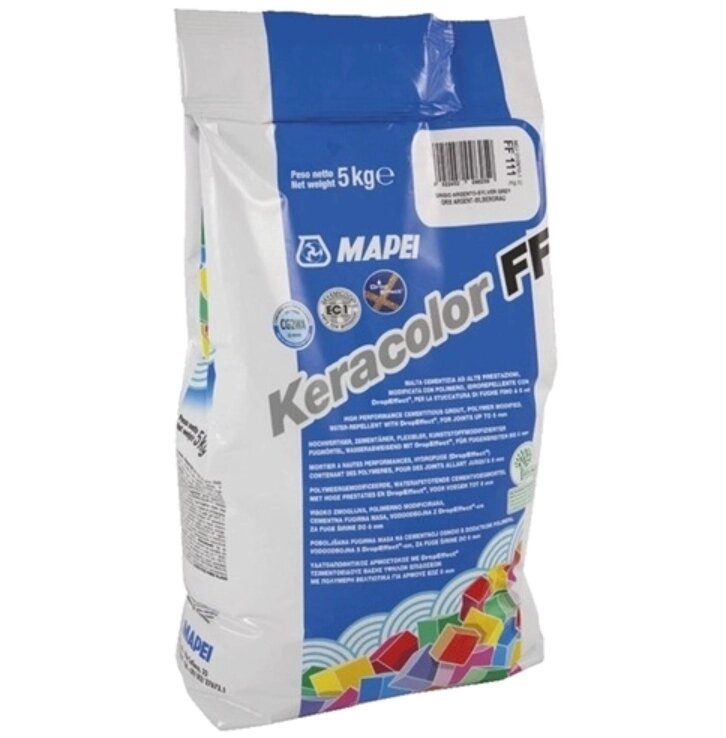 Затирка для швов MAPEI KERACOLOR FF 100 (5кг) 5N10005A от компании ИП Фомичев - фото 1