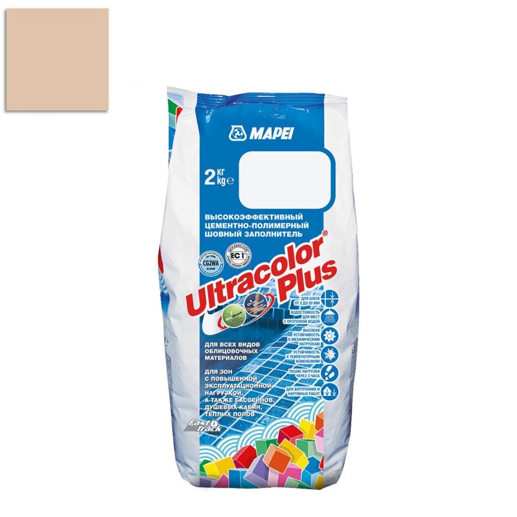 Затирка для швов MAPEI Ultracolor Plus №258/2кг (орех) от компании ИП Фомичев - фото 1