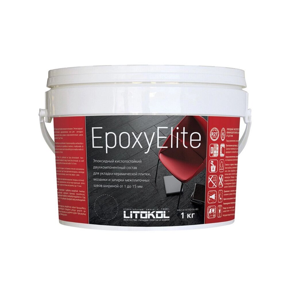 Затирка эпоксидная EpoxyElite E. 02МОЛОЧНЫЙ для укладки и затирки мозаики и керамической плитки 1,0кг от компании ИП Фомичев - фото 1