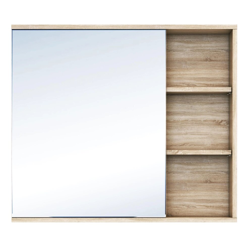 Зеркальный шкаф Vigo Matteo 15.6x80x70 см цвет дуб сонома от компании ИП Фомичев - фото 1