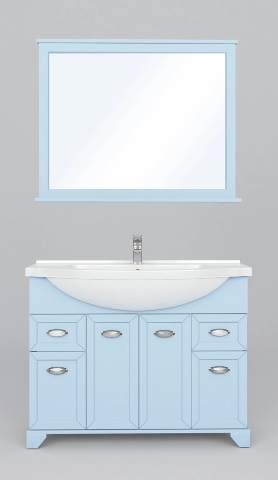 Зеркало Aquaton «Шарм» 100 см цвет голубой от компании ИП Фомичев - фото 1