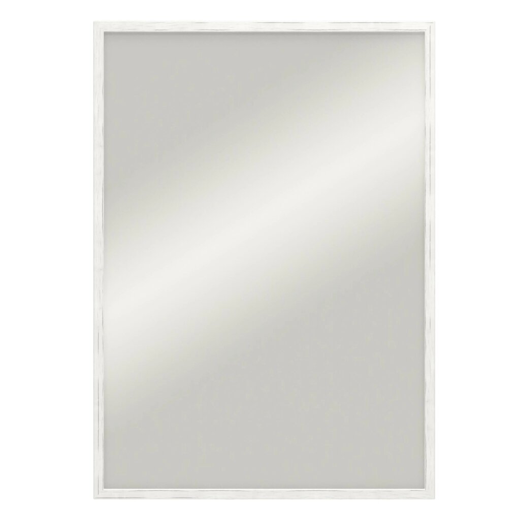 Зеркало декоративное Вега прямоугольник 50x70 см цвет белый антик от компании ИП Фомичев - фото 1