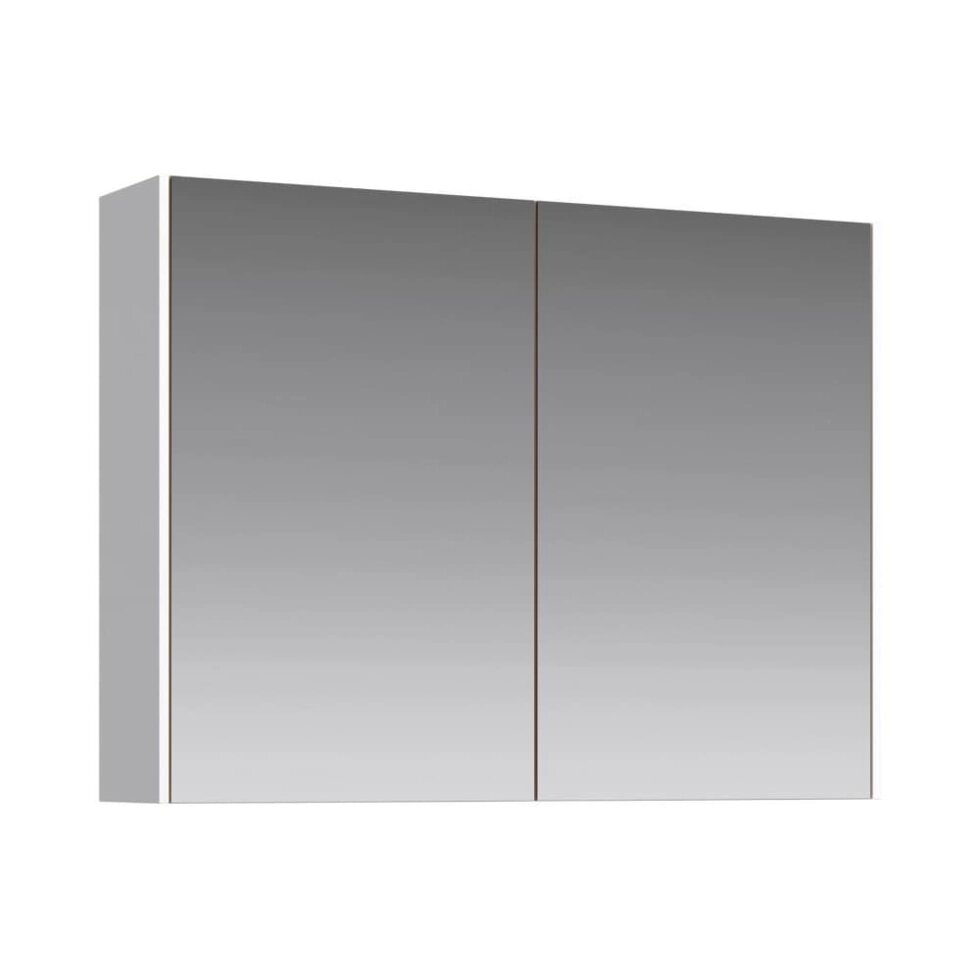 Зеркало для ванной комнаты AQWELLA Mobi 80 дуб балтийский/бетон светлый MOB0408/MOB0717BS от компании ИП Фомичев - фото 1
