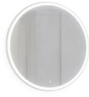 Зеркало для ванной комнаты MOON круглое 80 с подсветкой белый от компании ИП Фомичев - фото 1
