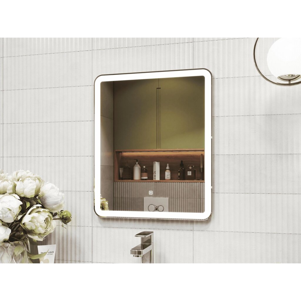 Зеркало для ванной Vigo Bora Classic Led с подсветкой 50 см от компании ИП Фомичев - фото 1