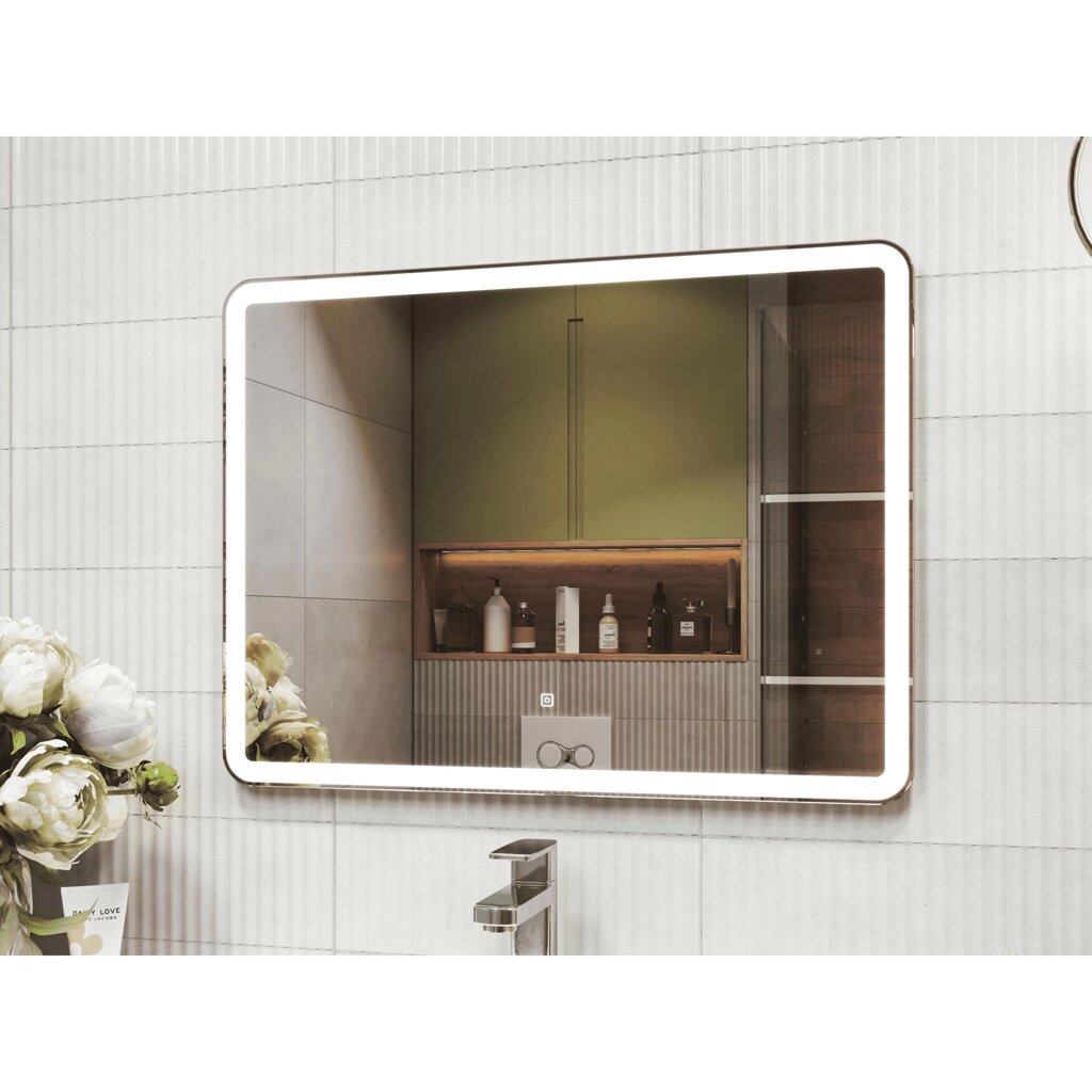 Зеркало для ванной Vigo Bora Classic Led с подсветкой 80 см от компании ИП Фомичев - фото 1