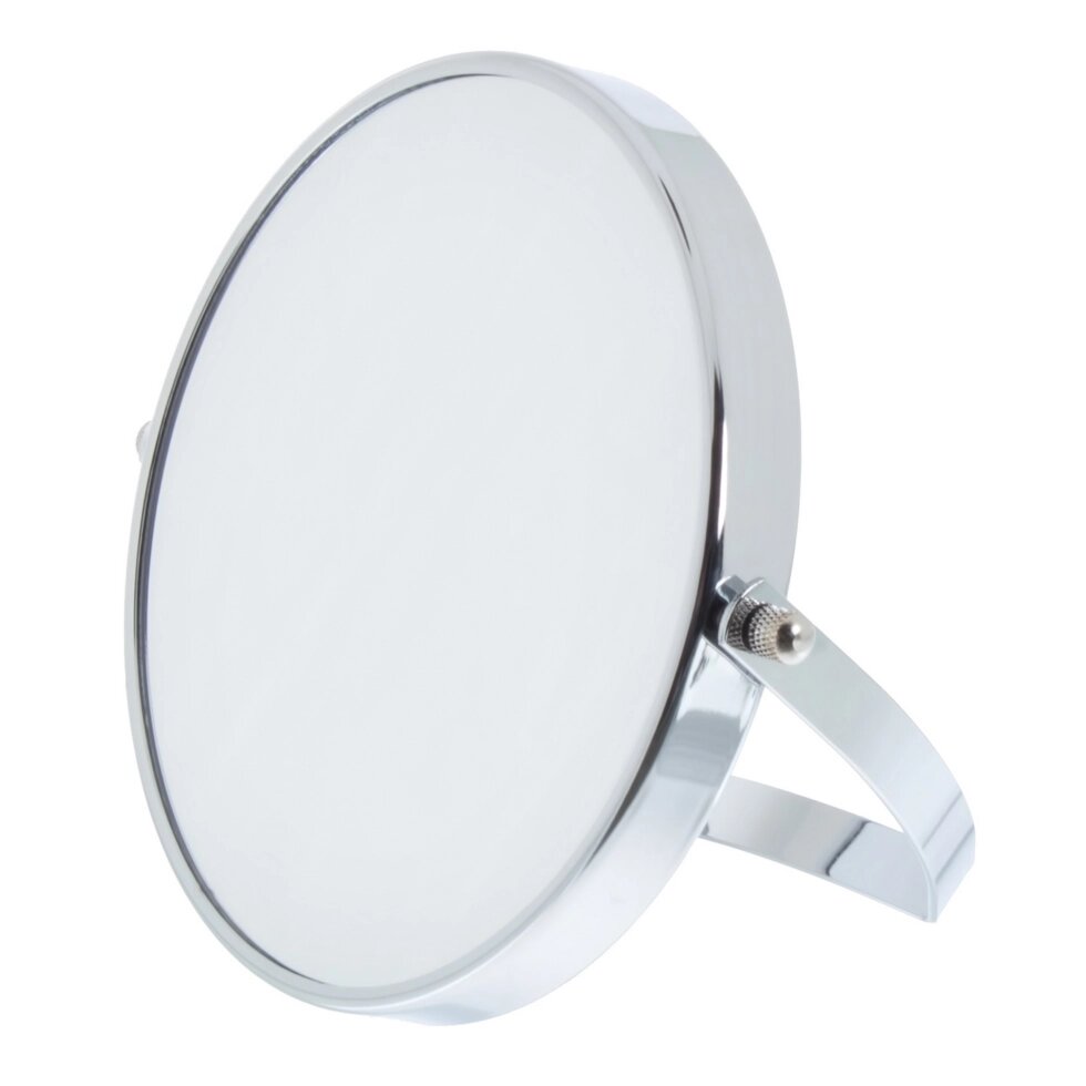 Зеркало косметическое настольное увеличительное 15 см цвет хром от компании ИП Фомичев - фото 1