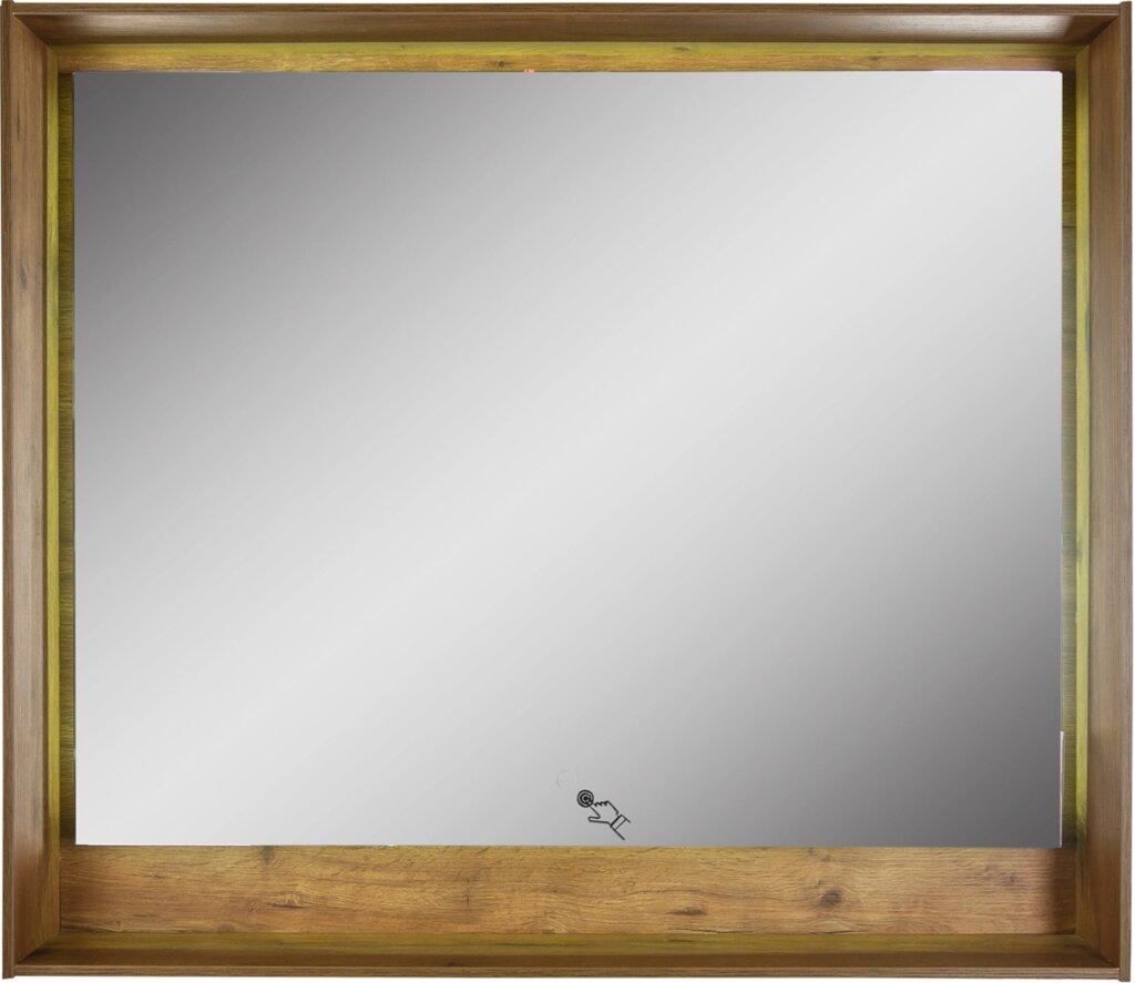 Зеркало с подсветкой «Мокка» 100 см цвет дуб от компании ИП Фомичев - фото 1