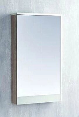 Зеркало - шкаф Акватон, ЭММА 46, белый/дуб навара 1A221802EAD80 от компании ИП Фомичев - фото 1