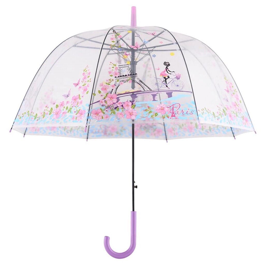 Зонт-трость Весна в Париже полуавтомат 80см от компании ИП Фомичев - фото 1
