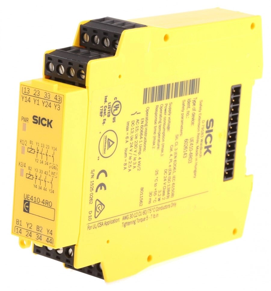 Безопасность: модули ввода/вывода UE410-4RO3 Safe output unit - 4NO Relay от компании Alianza - Комплексные поставки - фото 1