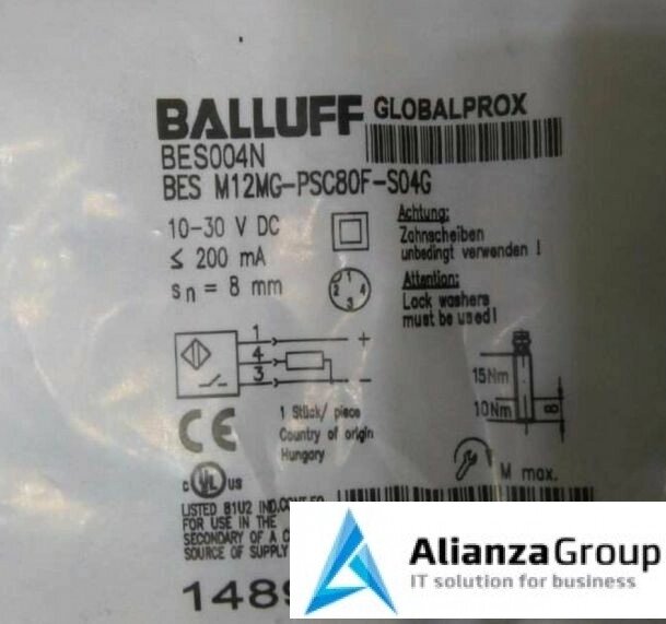 Датчик/Модуль Balluff BES M12MG-PSC80F-S04G от компании Alianza - Комплексные поставки - фото 1