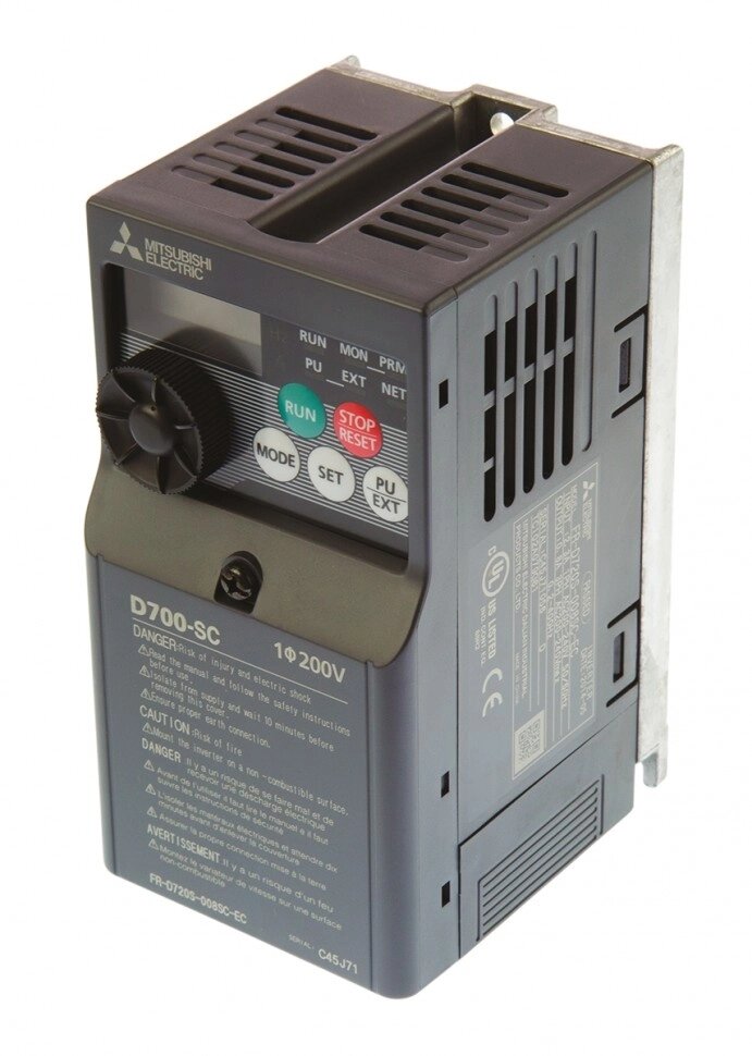 Инверторные приводы FR-D720S-008SC-EC Mitsubishi FR-D720S Inverter Drive 0.1 kW No, 1-Phase In, 230 V ac, 800 mA, 0.2 от компании Alianza - Комплексные поставки - фото 1