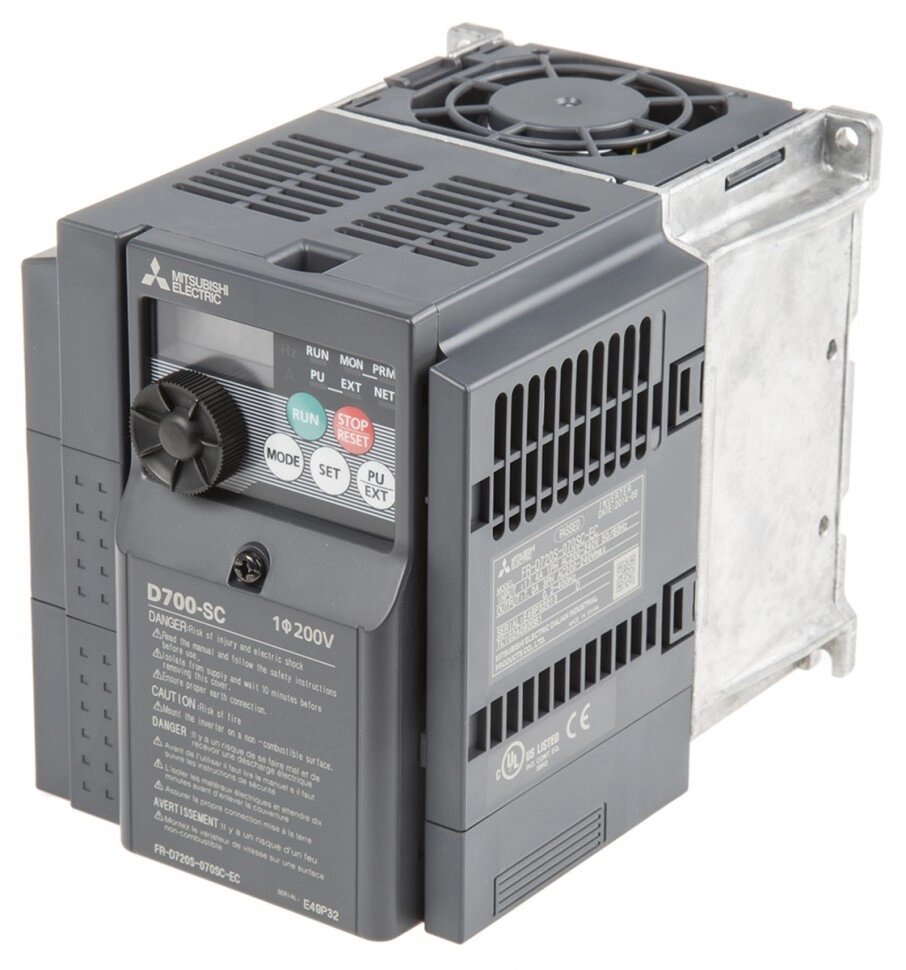 Инверторные приводы FR-D720S-070SC-EC Mitsubishi FR-D720S Inverter Drive 1.5 kW No, 1-Phase In, 230 V ac, 7 A, 0.2 от компании Alianza - Комплексные поставки - фото 1