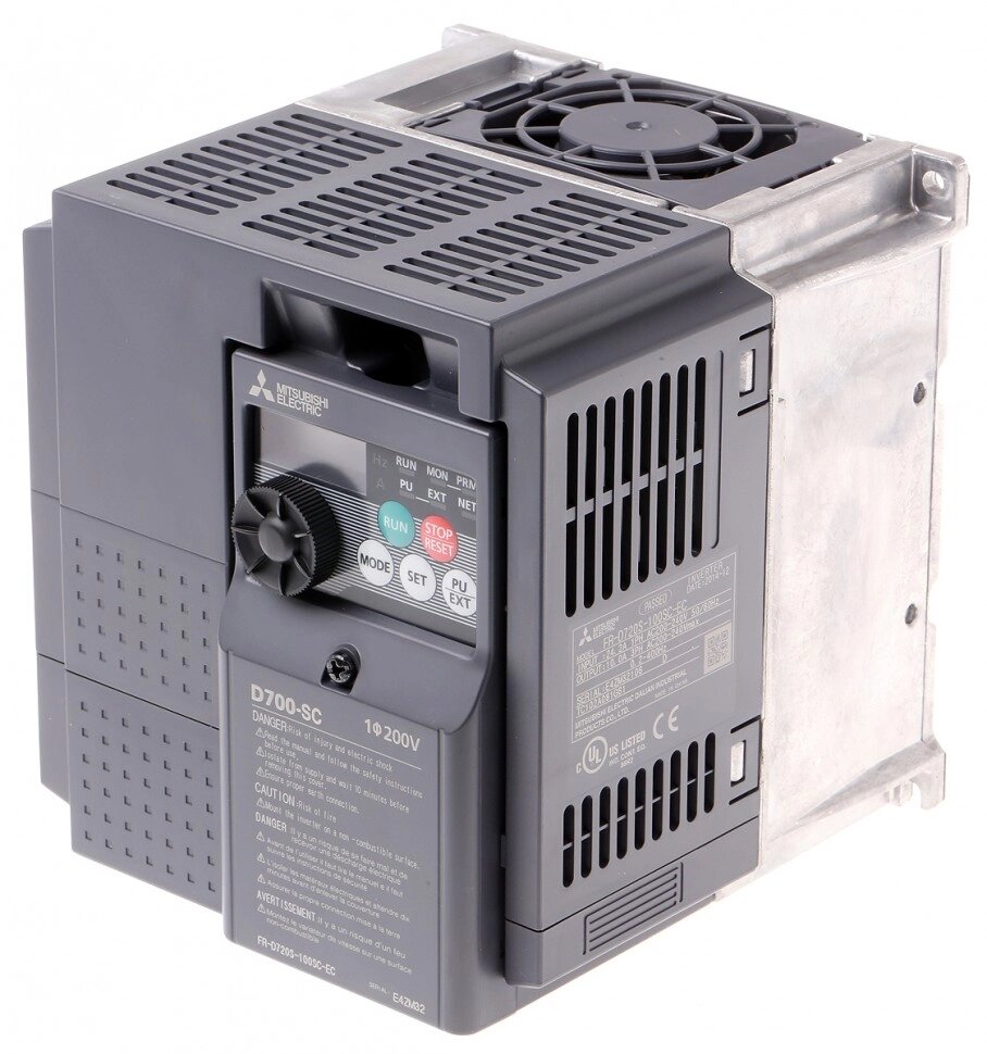 Инверторные приводы FR-D720S-100SC-EC Mitsubishi FR-D720S Inverter Drive 2.2 kW No, 1-Phase In, 230 V ac, 10 A, 0.2 от компании Alianza - Комплексные поставки - фото 1