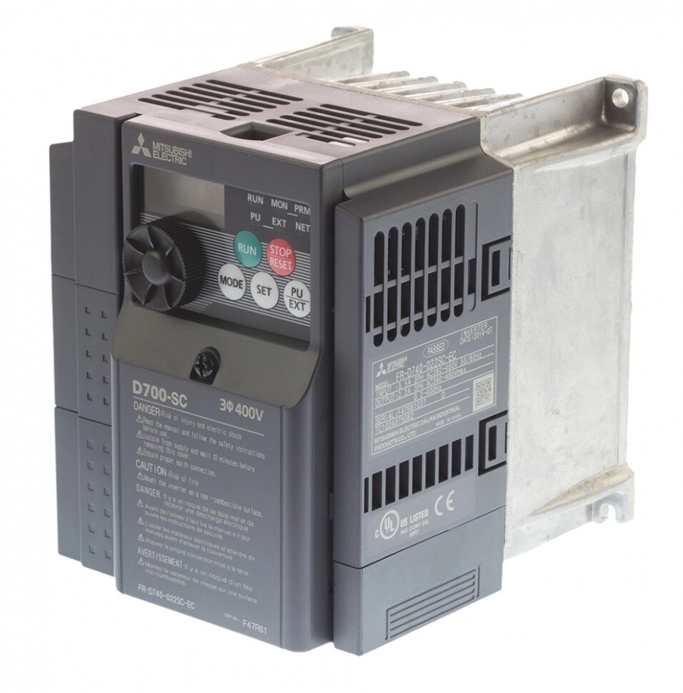 Инверторные приводы FR-D740-022SC-EC Mitsubishi FR-D740 Inverter Drive 0.75 kW No, 3-Phase In, 400 V ac, 2.2 A, 0.2 от компании Alianza - Комплексные поставки - фото 1