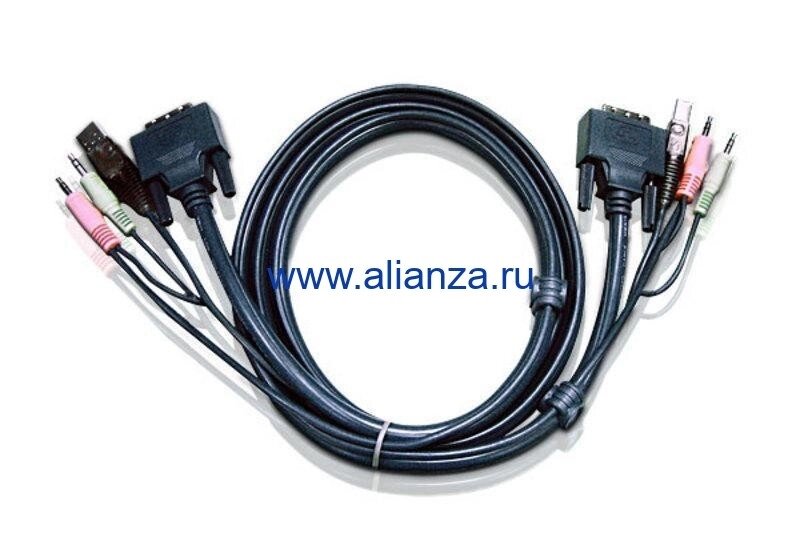 KVM кабель ATEN 2L-7D02UI / 2L-7D02UI от компании Alianza - Комплексные поставки - фото 1