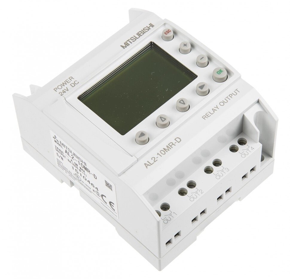 Логические модули AL2-10MR-D Mitsubishi Electric Alpha 2 Logic Module, 24 V dc, 6 x Input, 4 x Output With Display от компании Alianza - Комплексные поставки - фото 1