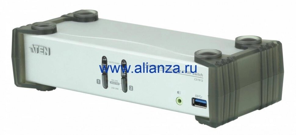 Настольный KVM Переключатель ATEN CS1912 / CS1912-AT-G от компании Alianza - Комплексные поставки - фото 1