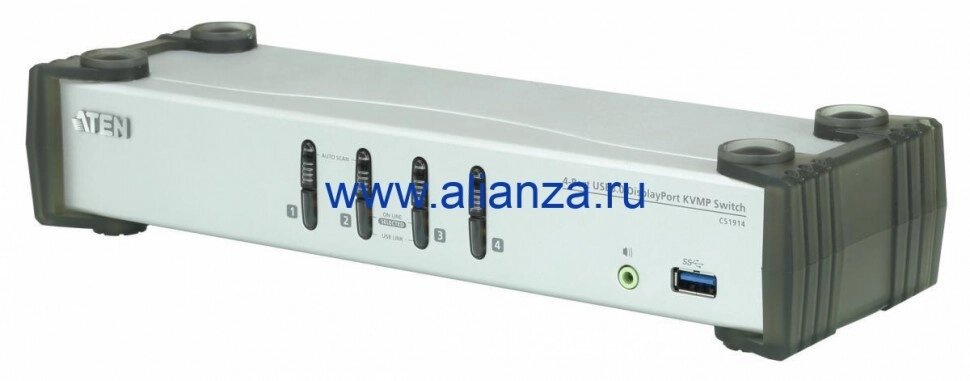 Настольный KVM Переключатель ATEN CS1914 / CS1914-AT-G от компании Alianza - Комплексные поставки - фото 1