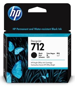 Оригинальный струйный картридж HP 712 Black (черный) 80 мл (арт. 3ED71A)
