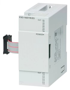 ПЛК: Модули ввода/вывода FX5-8EYR/ES Mitsubishi FX5 PLC I/O Module 8 Outputs , 40 x 90 x 83 mm