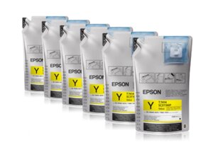 Картридж Epson UltraChrome DS Yellow T741400 (1 L x 6 packs) (арт. C13T741400)