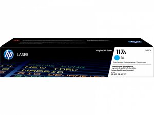 Оригинальный лазерный картридж HP 117A для Color Laser 150a / 150nw / 178nw / 179fnw. Голубой (арт. W2071A)