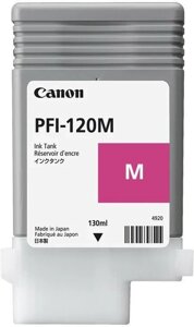 Картридж Canon Чернильный картридж PFI-120 для Canon TM-200/205/300/305, пурпурный (130 мл) (арт. 2887C001)