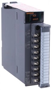 ПЛК: Модули ввода/вывода Q62DAN Mitsubishi Electric MELSEC Q PLC I/O Module 2 Inputs, 2 (Channel) Outputs 24 V dc, 98 x