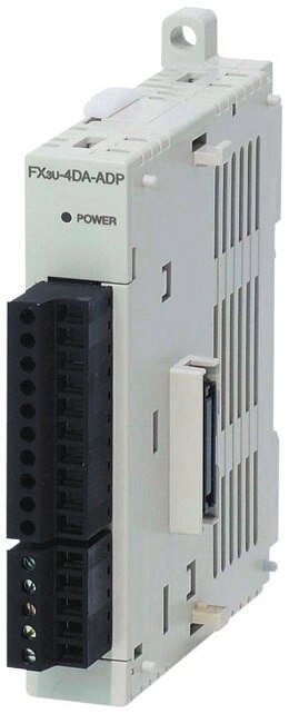 ПЛК: Модули ввода/вывода FX3U-4DA-ADP Mitsubishi MELSEC FX PLC I/O Module 4 Outputs 5  24 V dc, 90 x 17.6 x 89.5 mm от компании Alianza - Комплексные поставки - фото 1