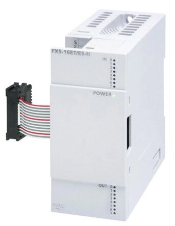 ПЛК: Модули ввода/вывода FX5-16ET/ESS-H Mitsubishi FX5 PLC I/O Module 8 Inputs, 8 Outputs 1.6 A 24 V dc, 40 x 90 x 83 mm от компании Alianza - Комплексные поставки - фото 1