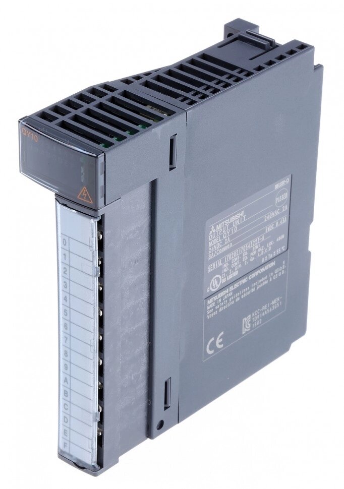 ПЛК: Модули ввода/вывода QY10 Mitsubishi MELSEC Q PLC I/O Module 16 Outputs 24 V dc, 250 V ac, 98 x 27.4 x 90 mm от компании Alianza - Комплексные поставки - фото 1