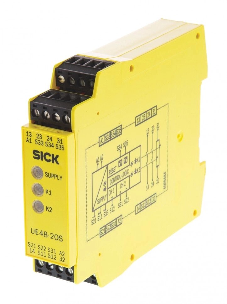 Защитные Реле UE48-2OS3D2 Sick UE48 Configurable 24 V ac/dc Safety Relay Single or Dual Channel with 2 Safety Contacts от компании Alianza - Комплексные поставки - фото 1