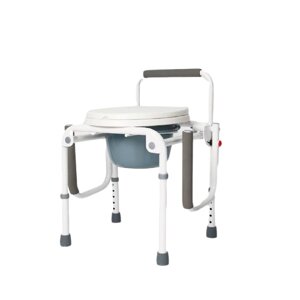 Кресло-туалет с санитарным оснащением с откидными подлокотниками (Регулируемая высота, DY02800)