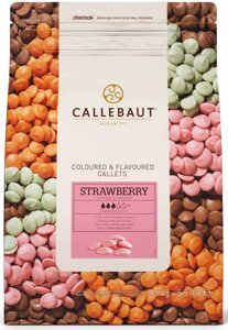 Клубничный шоколад Callebaut 2,5 кг STRAWBERRY